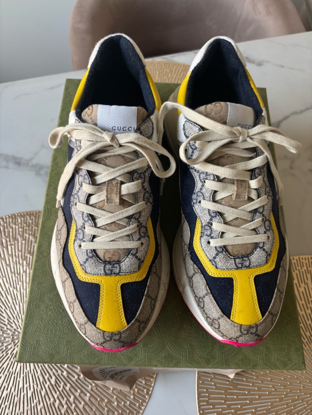 Mens Gucci Rhyton Clunky sneaker multicolor size Gucci 10 US